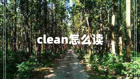 clean怎么读