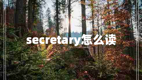 secretary怎么读