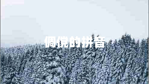 倜傥的拼音