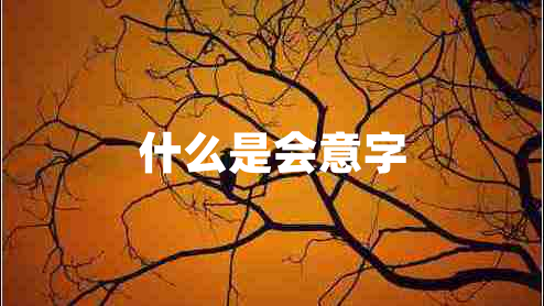 什么是会意字