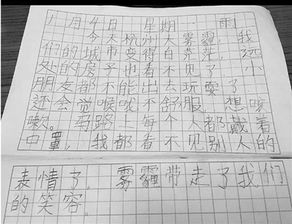 校园里的雾霾作文五百字