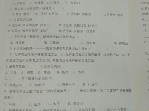 初中美术基础理论知识点总结