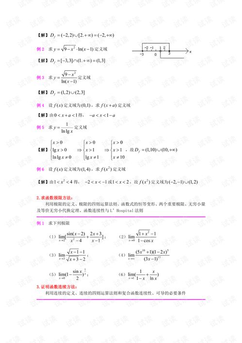 大一经济数学基础知识点总结