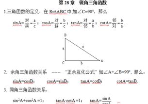 锐角,基础知识,函数,回顾