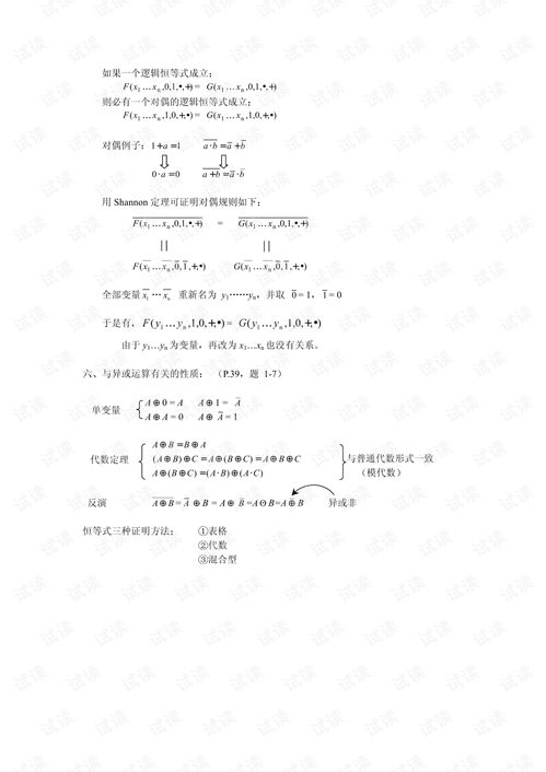 数字电路基础基本知识点