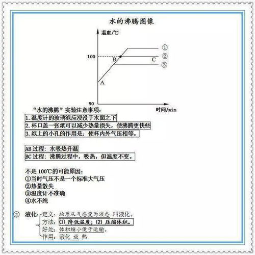 八上物理物态变化基础知识点